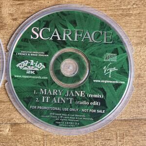 Vtg 90s 00s Scarface MARY JANE REMIX PROMO MAXI SINGLE CD RAP HIP HOP